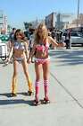 GLOSSY PHOTO PICTURE 8x10 Sarah Hyland And Ashley Tisdale  Skating In A Bikini