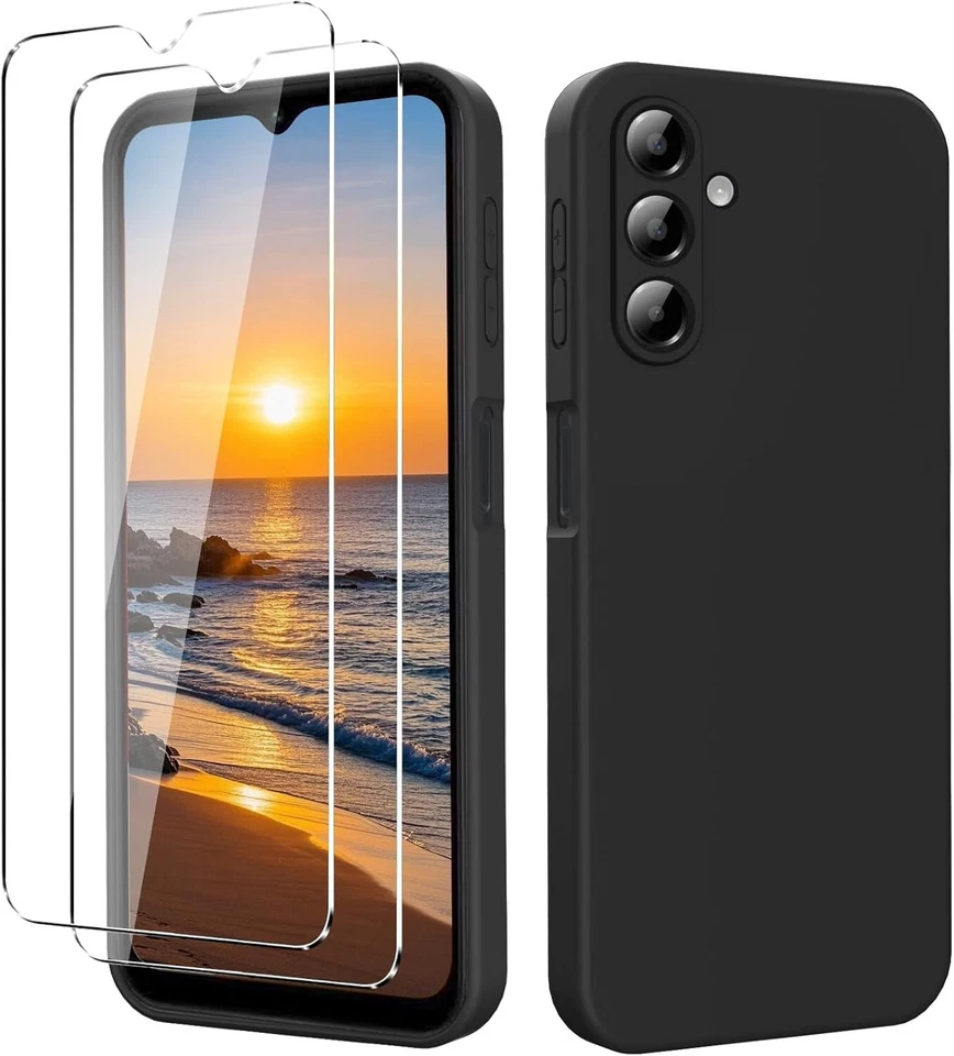 COVER CUSTODIA PER SAMSUNG GALAXY A16 4G 5G + PELLICOLA IN VETRO TEMPERATO NERO - Immagine 1 di 4