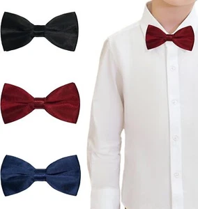 Bow Ties for boys Clip On Kids Bow Tie Pre Tied Bowtie - Picture 1 of 6