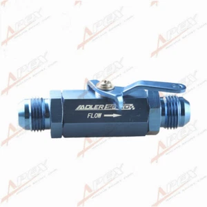 Accesorio de válvula de cierre de aluminio azul 8AN -8AN AN8 AN-8 - Imagen 1 de 6