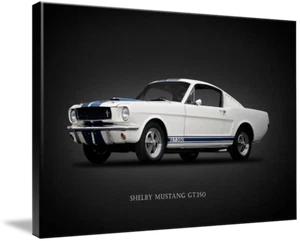 Canvas Art - 65 Shelby Mustang GT350 Minimal Modern Classic Sports Car, 3 Sizes - Picture 1 of 20