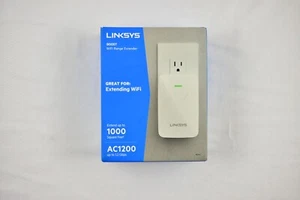 Linksys Boost WiFi Range Extender AC1200 up to 1.2Gbps White (RE6350) BRAND NEW - Picture 1 of 4