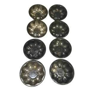 8 Vintage Westdeutsche Metall Backbecher Formen - Bild 1 von 4