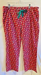Vineyard Vines Red Dog Christmas Present Lounge Pants Size Large Side Pockets - Picture 1 of 3