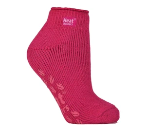 Heat Holders Ladies Slipper Socks GRIPPERS Anklet Cerise (Berry Pink) - NEW - Picture 1 of 2