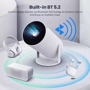 4K HDR Smart Projector for Brand 5G WiFi 1500ANSI Home Cinema Gaming - Picture 1 of 17