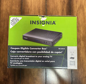 Insignia NS-DXA1 Digital Broadcast To Analog TV Converter Box New Open Box