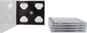 (5) CD2R10DG Doppel CD Jewel Boxen Hüllen SLIMLINE dunkelgrau/schwarz Tray 2CD NEU - Bild 1 von 2