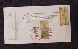 J) 1981 UNITED STATES, CACTUS, FDC - Picture 1 of 1