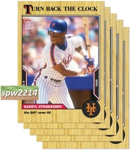 2022 Topps Now Turn Back the Clock Bundle #71-#75 Strawberry, Ryan, HOF, Clemens - Picture 1 of 1
