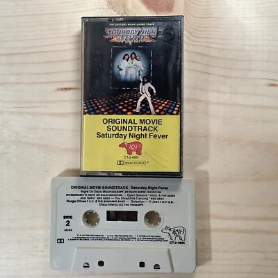 Saturday Night Fever Cassette Tape Original Movie Soundtrack Vintage Bee Gees - Image 1 of 2
