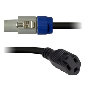 6 Inch PowerCon Style Cable PP14-GACM-1/2 ProCraft Gray Out Female Edison AC USA - Picture 1 of 1