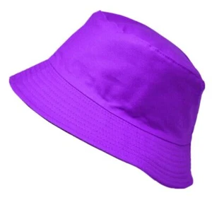 Unisex 100% Cotton Bucket Hat Boonie Hunting Fishing Outdoor Reversible Cap - Picture 1 of 112