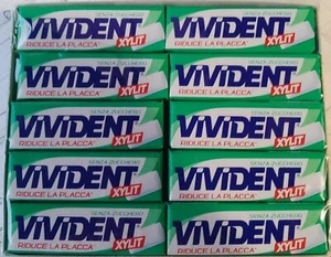 VIVIDENT XYLIT GOMME GREEN MINT X 40 - Foto 1 di 1