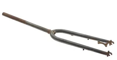 Waterford Uni-Crown Steel 700c Fork 1-1/8" ISO Disc 52mm Rake 100mm QR NEW* Raw - Image 1 of 4