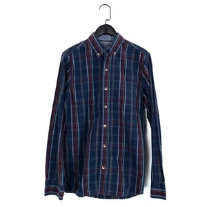 Fat Face Navy Red Cotton Classic Fit Button Down Collar Shirt - Size XS - Picture 1 of 13