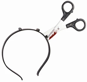 Scissor In Head blutiges Zombie Halloween Stirnband - Bild 1 von 2