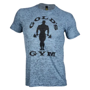 Golds Gym Subtle Toned Burnout Crew Bodybuilding T-Shirt Hellblau Größe S-XXL - Bild 1 von 18