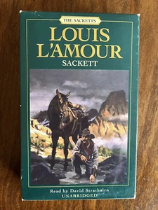 Louis L'Amour - Sackett - Unabridged Cassette Audio Book - Picture 1 of 2