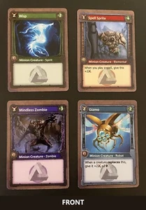 x4 SolForge Fusion Kickstarter Promoción Exclusiva Minions - Juego Completo Casi Como Nuevo - Imagen 1 de 2