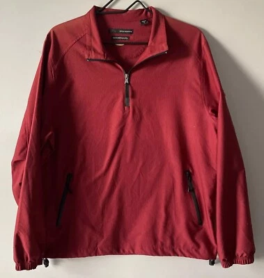 Greg Norman Small Waterproof 1/4 Zip Pullover Jacket Burgundy Golf - Image 1 of 4