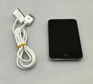 APPLE IPOD TOUCH 4TH GENERATION 32GB BLACK WORKS PERFECT DECENT CONDITION - Picture 1 of 17