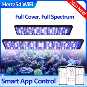 PopBloom WiFi Aquarium Lighting LED Marine Light Full Spectrum Coral Reef Tank - Picture 1 of 19
