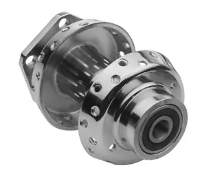 CHROME STEEL FRONT HUB SINGLE DISC HARLEY TWIN CAM SOFTAIL DYNA 2000-06 43672-00 - Picture 1 of 1