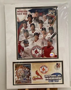 2004 Boston Red Sox World Series Poster & Stamped Postcard MLB - Picture 1 of 5