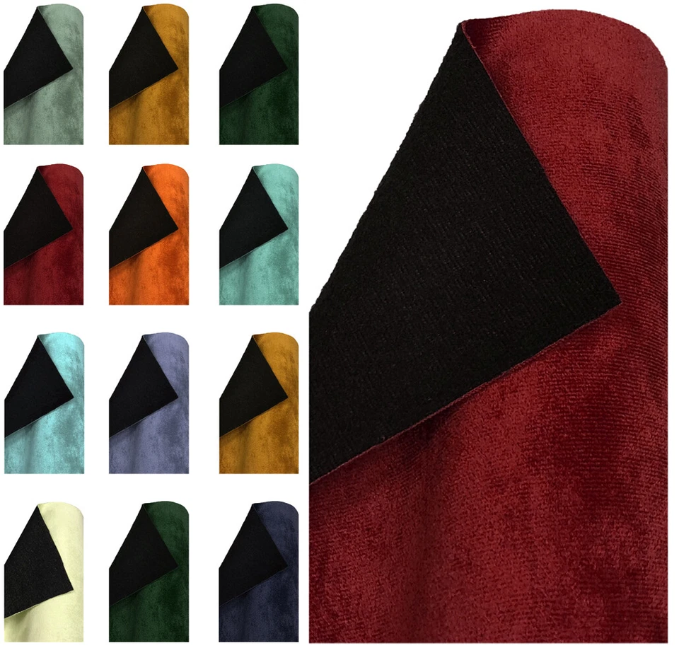 PLUSH VELVET FABRIC FAUX SUEDE DRESSMAKING UPHOLSTERY CURTAIN SOFT CAR MATERIAL - Image 1 of 1