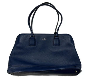 Bolso Marybeth de cuero para computadora portátil Kate Spade Young Lane; azul marino - Imagen 1 de 11