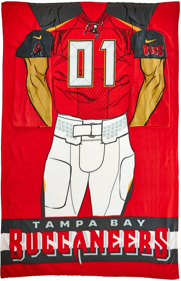 Tampa Bay Buccaneers Manta Adulto Cómoda Mangas Huddler Licencia NFL NUEVO EN CAJA Foto 1 de 1