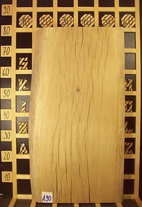 A90 Waschtischplatte Eiche Tischplatte Holz Massiv 57mm x 39-43cm x 78cm - Bild 1 von 3