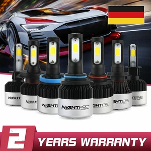 Nighteye 72W H1 H4 H7 H11 9005 9006 LED Autoscheinwerfer Birnen Kit Lampen Licht