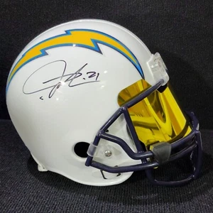 LaDainian Tomlinson Signed Chargers Flash Replica Full-Size Helmet w/ VISOR BAS - Picture 1 of 8