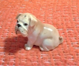 Estatuilla Bulldog Inglés Porcelana Vintage - Imagen 1 de 1