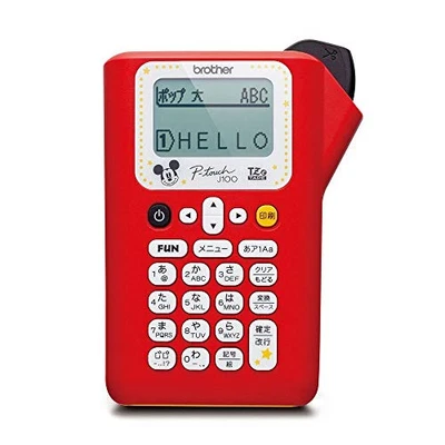 Nastro Brother Industries Etichettatrice P-touch PT-J100MCR Rosso Topolino... - Immagine 1 di 4