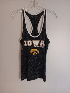 Iowa Hawkeye Racerback Tank Top Black Sz Small Colosseum Athletics - Picture 1 of 4