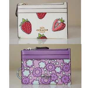 NWT Coach CAR17 CBL74 Mini Skinny Id Case Printed Coated Canva $88 - Picture 1 of 15