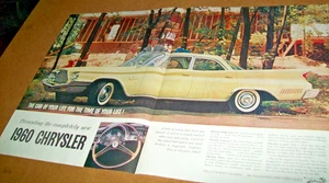 1960 Chrysler New Yorker large-mag centerfold car ad - Picture 1 of 1