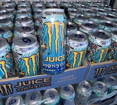 Monster Energy + Juice Aussie Style Lemonade 16 Fl Oz Cans Case (24 Pack) - Image 1 of 3