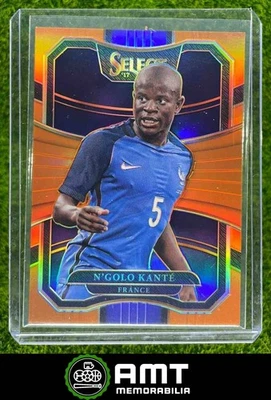 2017 Panini Select #87 N'Golo Kante Orange Prizm 7/75 France - Image 1 of 3