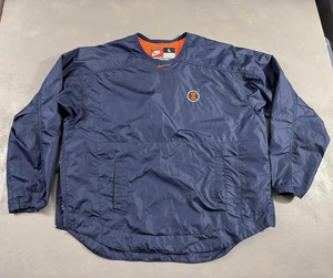 Illinois Fighting Illini Jacket Mens Large Navy NCAA Nike Pullover Windbreaker - Picture 1 of 12
