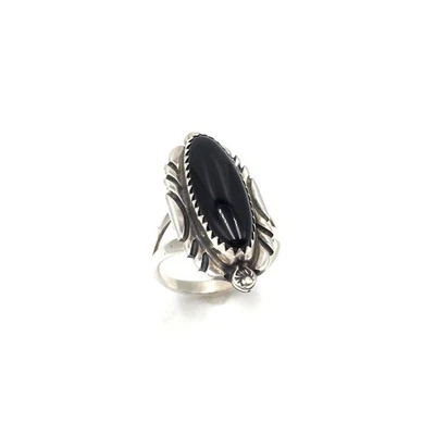 Anillo de plata 925 anillo de banda de ónix negro para hombre joyería... - Imagen 1 de 4
