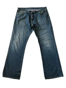 Pantalones de mezclilla Lucky Brand peto relajado bootleg azul desgastado para hombre talla 38x35 usados en excelente estado - Imagen 1 de 14