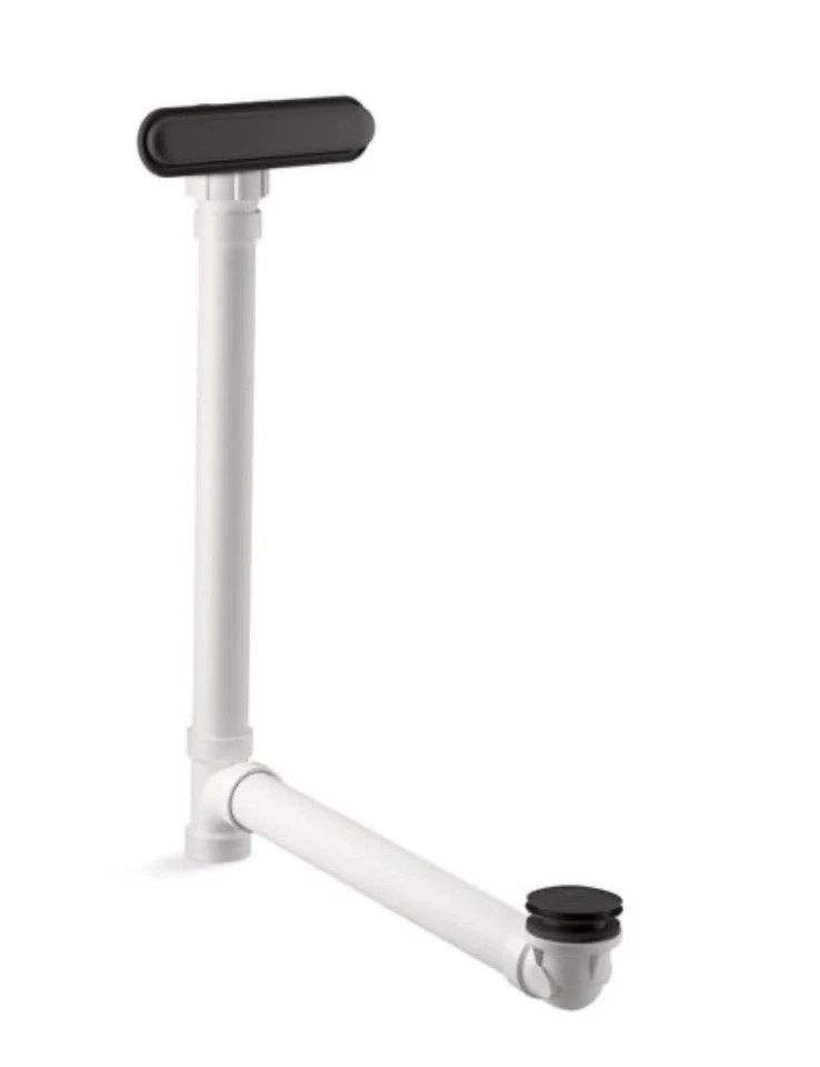 Drenaje de baño Kohler 7272-BL Clearflo ranurado desbordamiento negro mate Foto 1 de 4