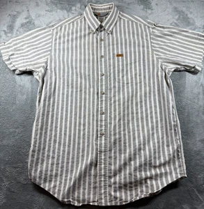 Vintage Carhartt Rugged Outdoor Wear Stripe Button Shirt Men’s L Regular Cotton USA - Bild 1 von 6