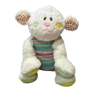 Mary Meyer Cheery Cheeks Striped Cream Lollipop Lamb Sheep Plush Lovey 12 Inch - Picture 1 of 9