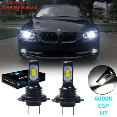 For BMW F30 F31 F48 E90 E91 E60 Bright 6000k LED Headlights High Beam Light Bulb - Image 1 of 4