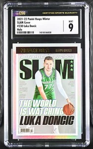 Luka Doncic 2021 Hoops Winter #230 SLAM Cover CGC 9 Dallas Mavericks - Picture 1 of 2